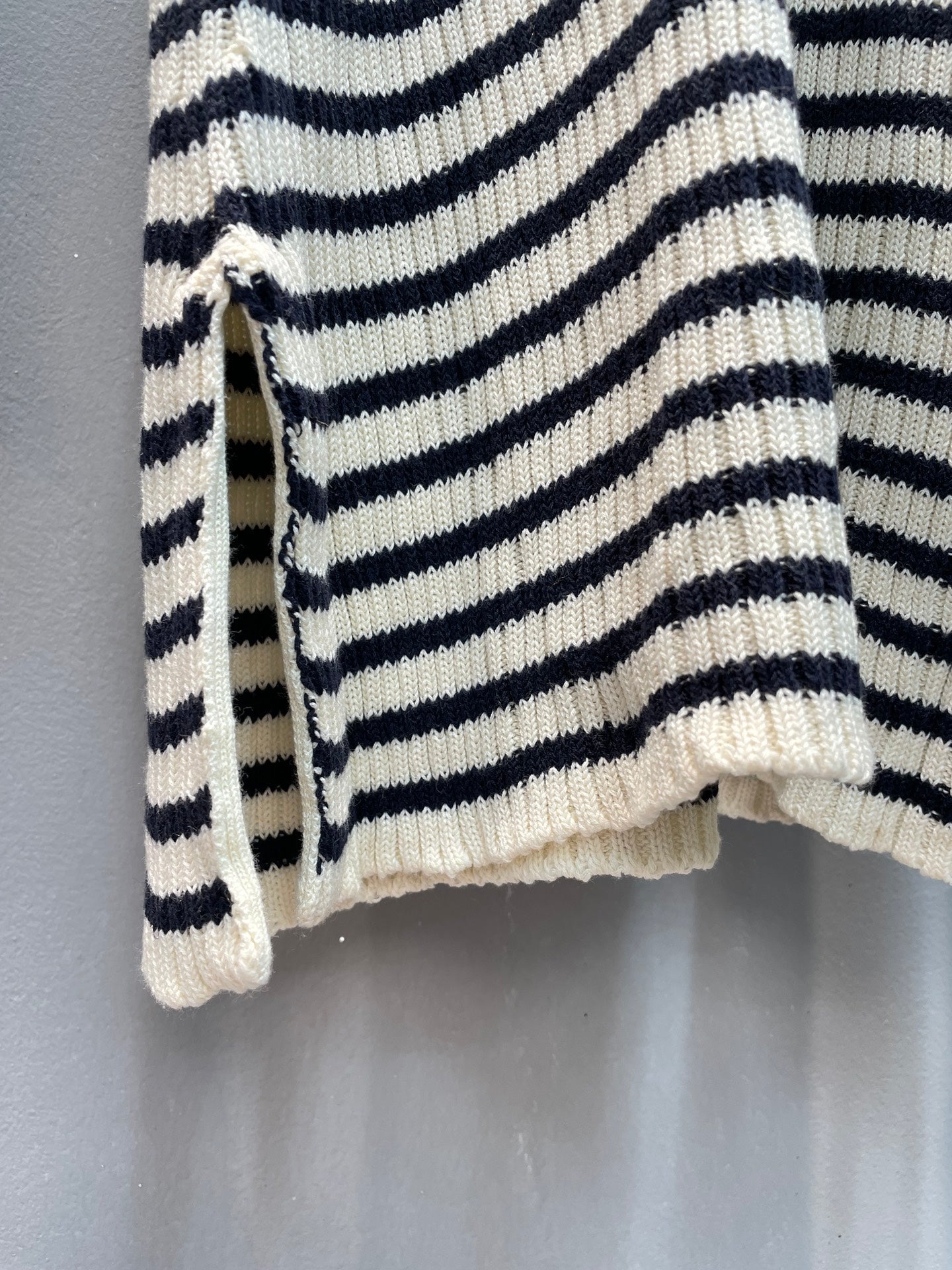 CD 25 Striped Sweater Dress Wool Mix Cotton