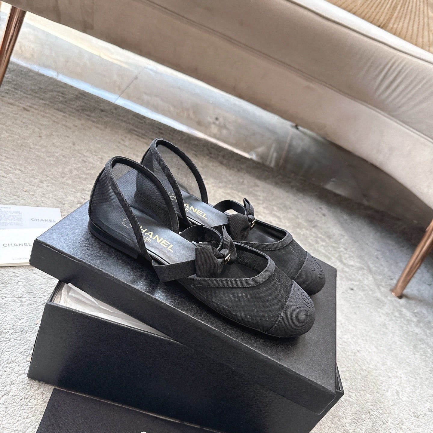 CC  25b Fall-Winter Mary Janes 15mm Black Mesh & Grosgrain 415777