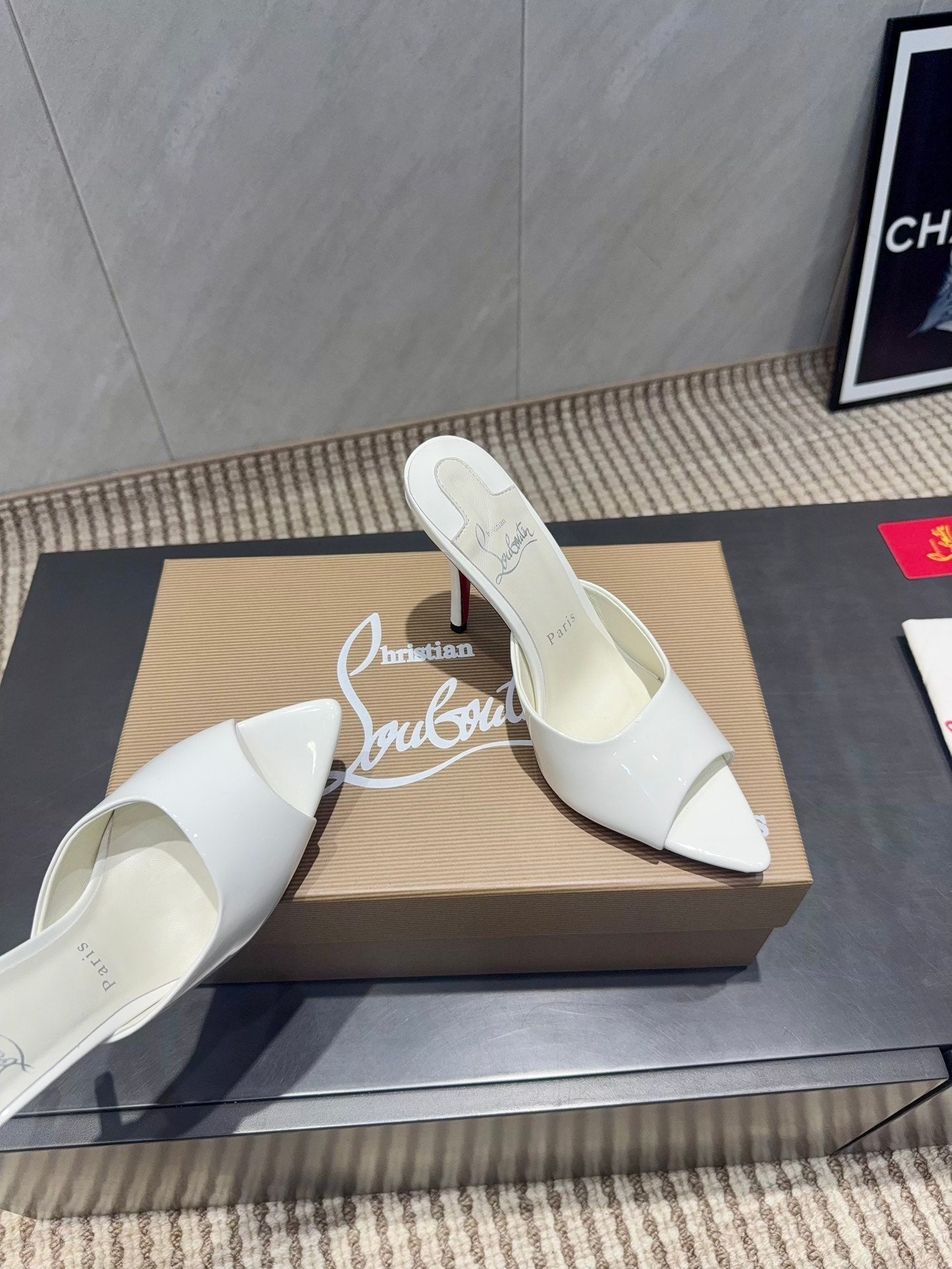 CL Miss Z 100 Mule White Patent Leather 539720