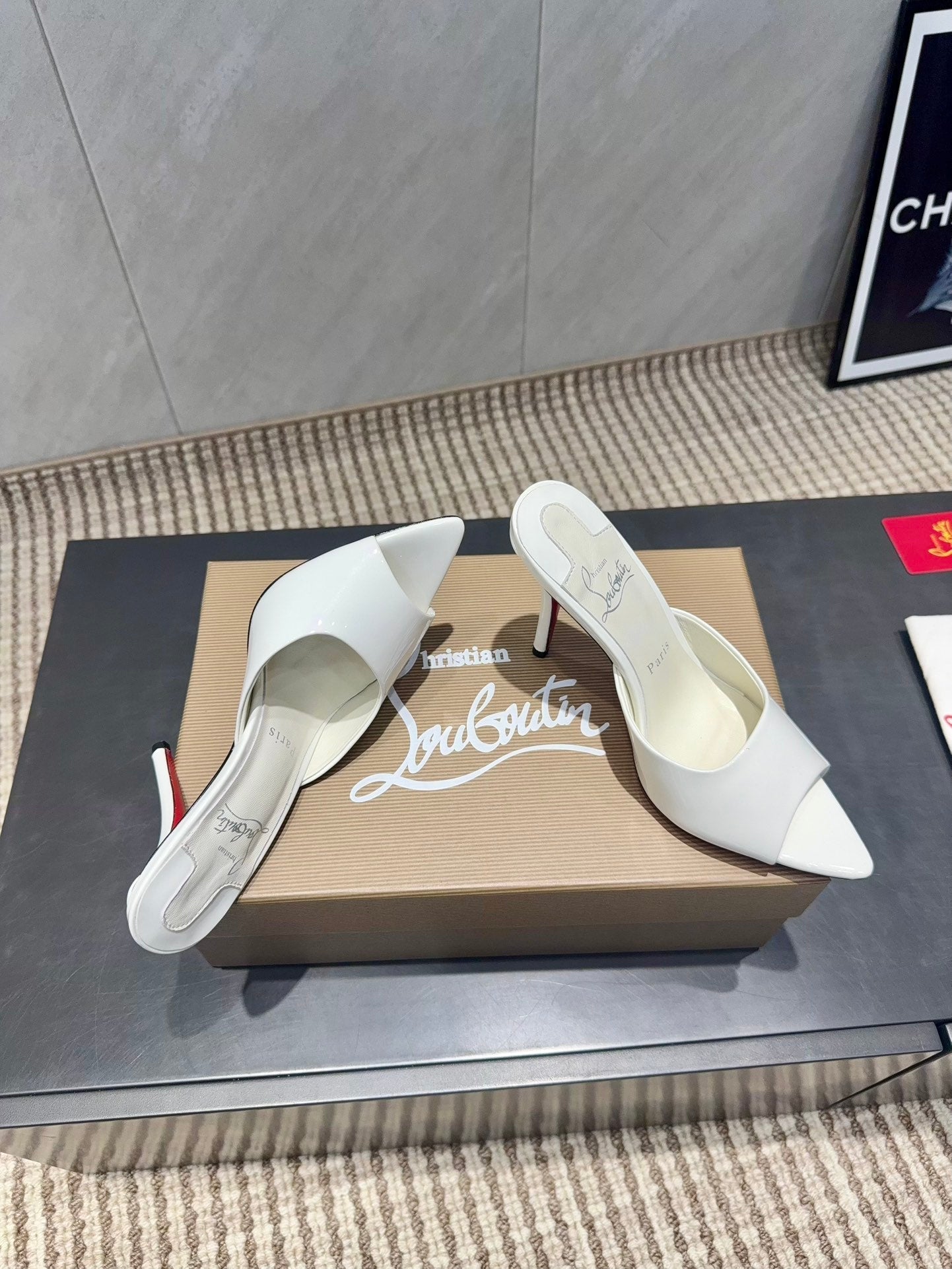 CL Miss Z 100 Mule White Patent Leather 539720