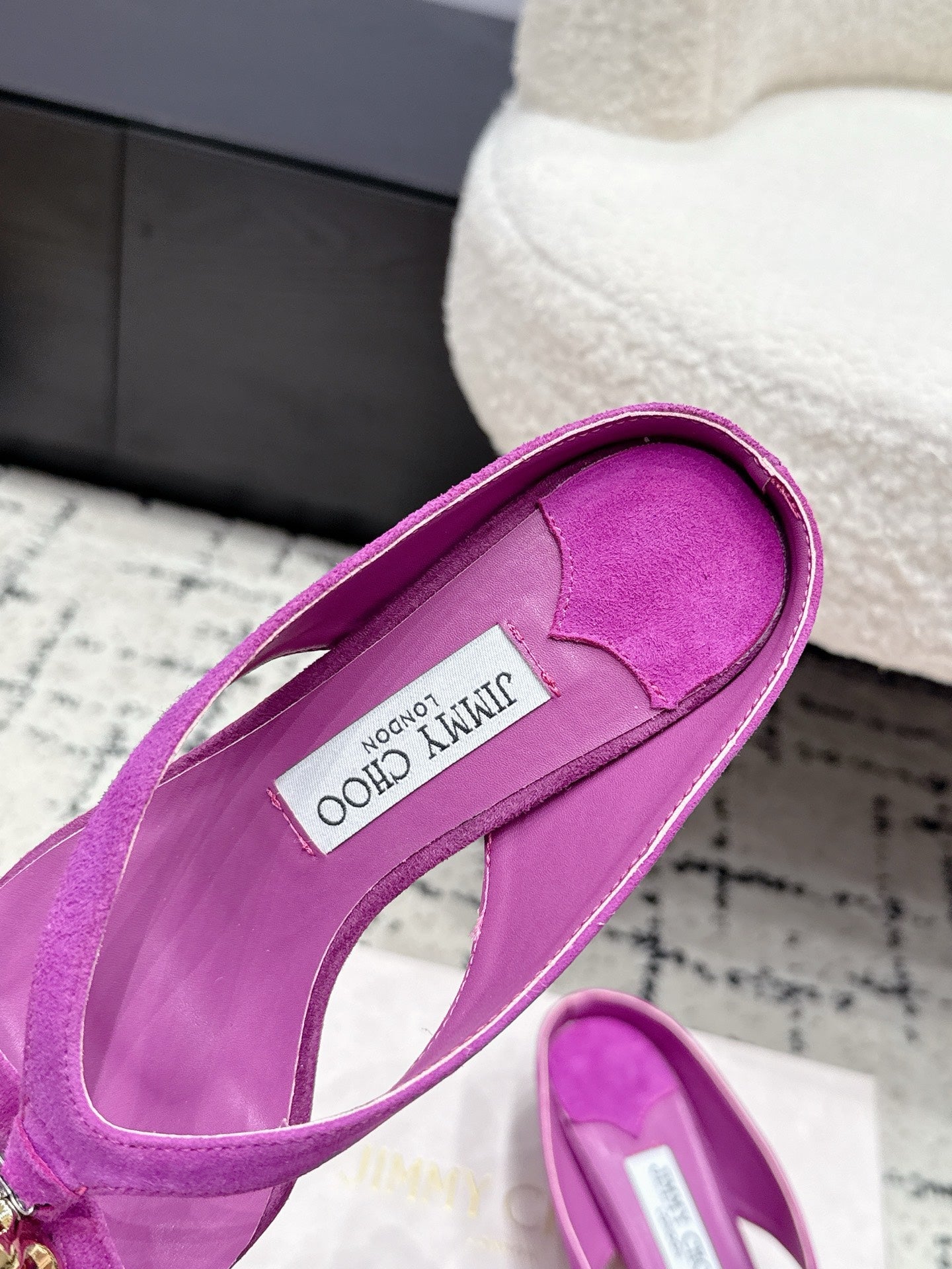 JC Emeri 35mm Sandals Purple Suede 880814