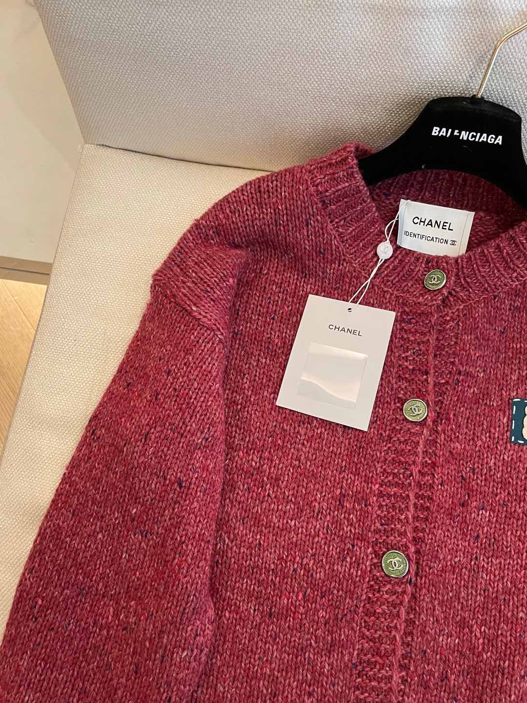 CC Cardigan Burgundy Cashmere