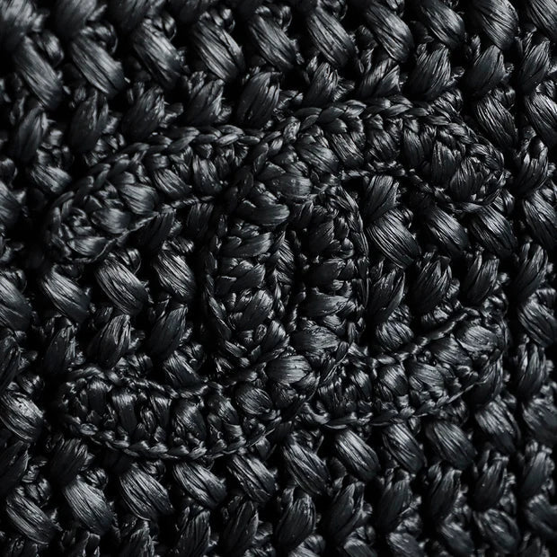 Chanel 2026 Coco Beach Shopping Bag 35cm Black Raffia
