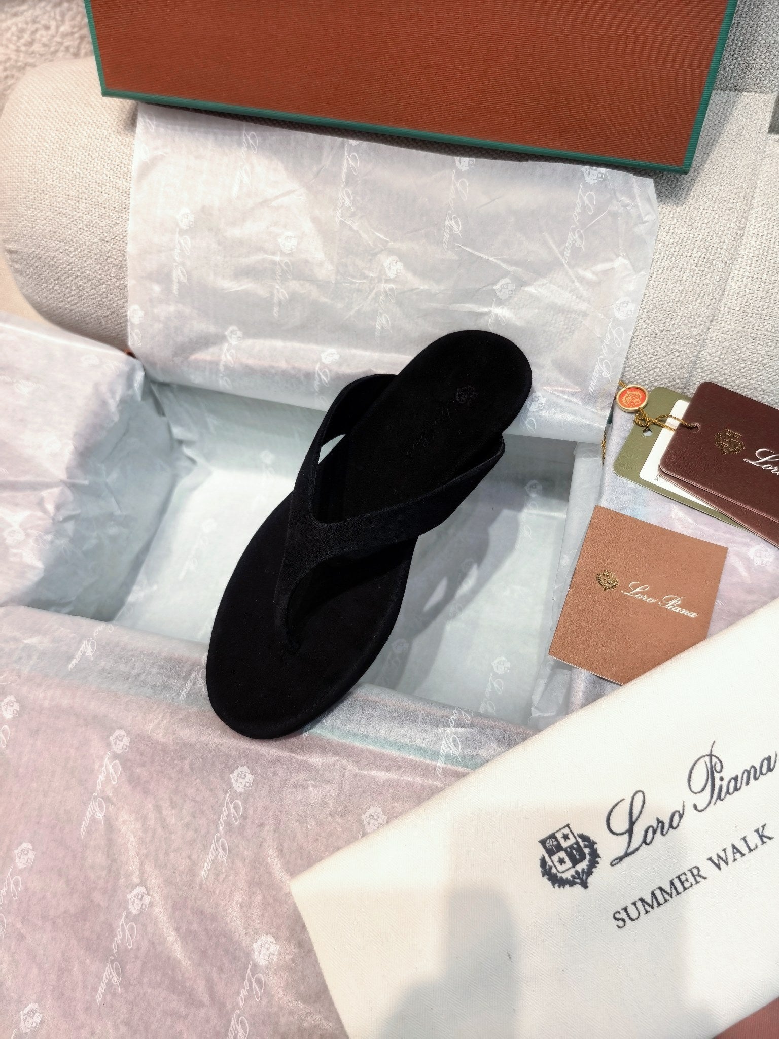 LP Ida Thong Sandal Black Suede 798914