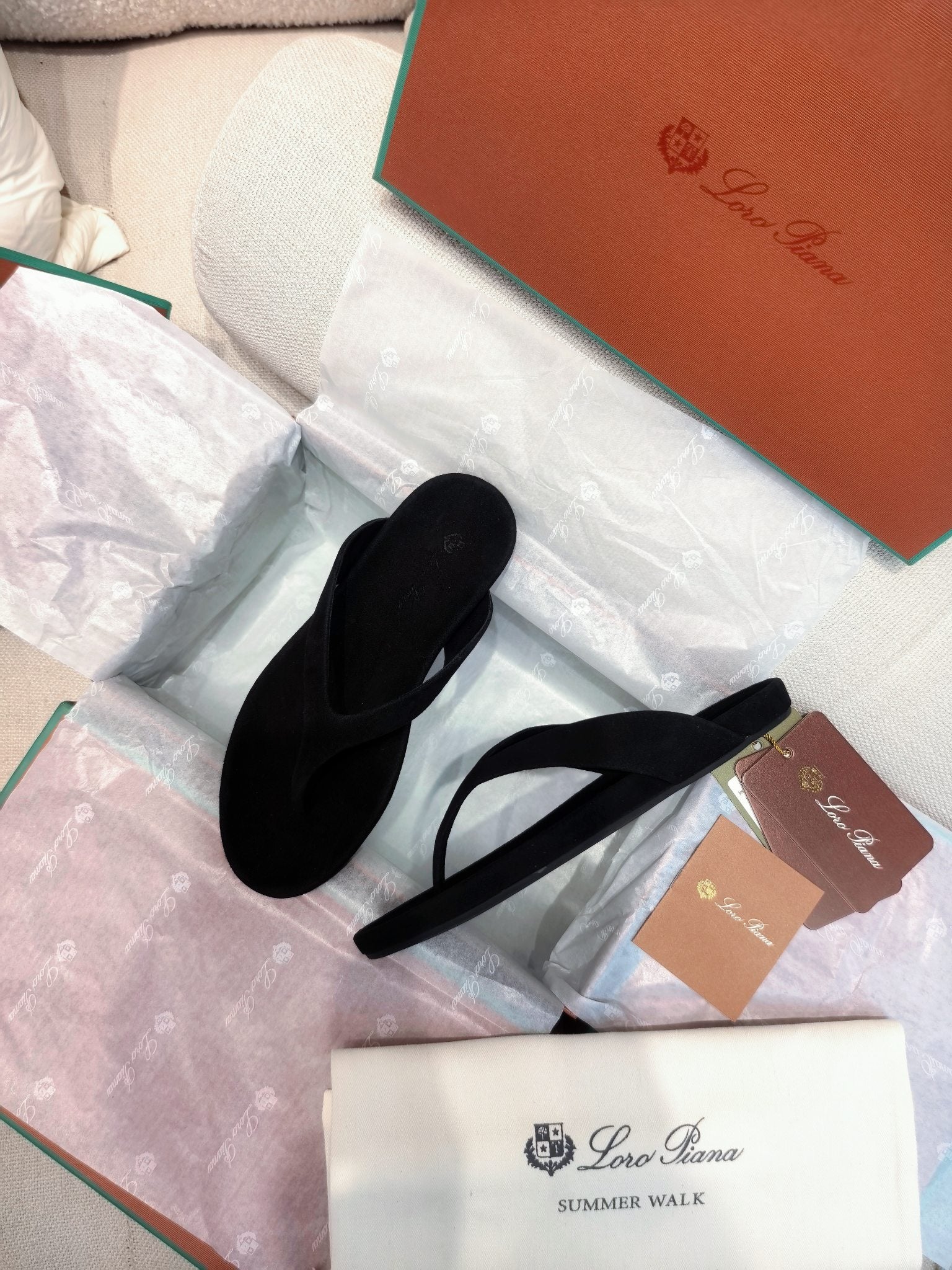 LP Ida Thong Sandal Black Suede 798914