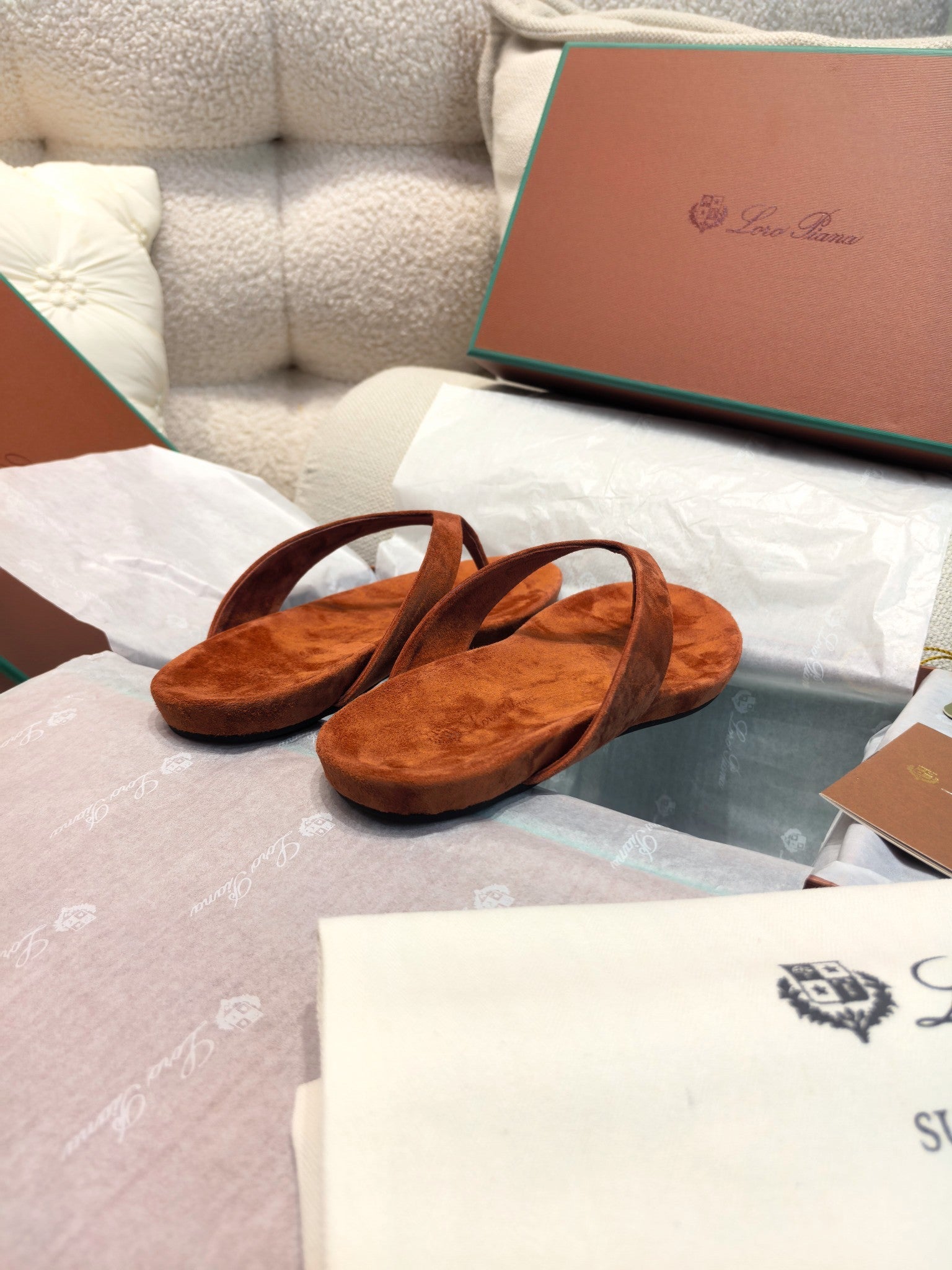 LP Ida Thong Sandal Brown Suede 798915