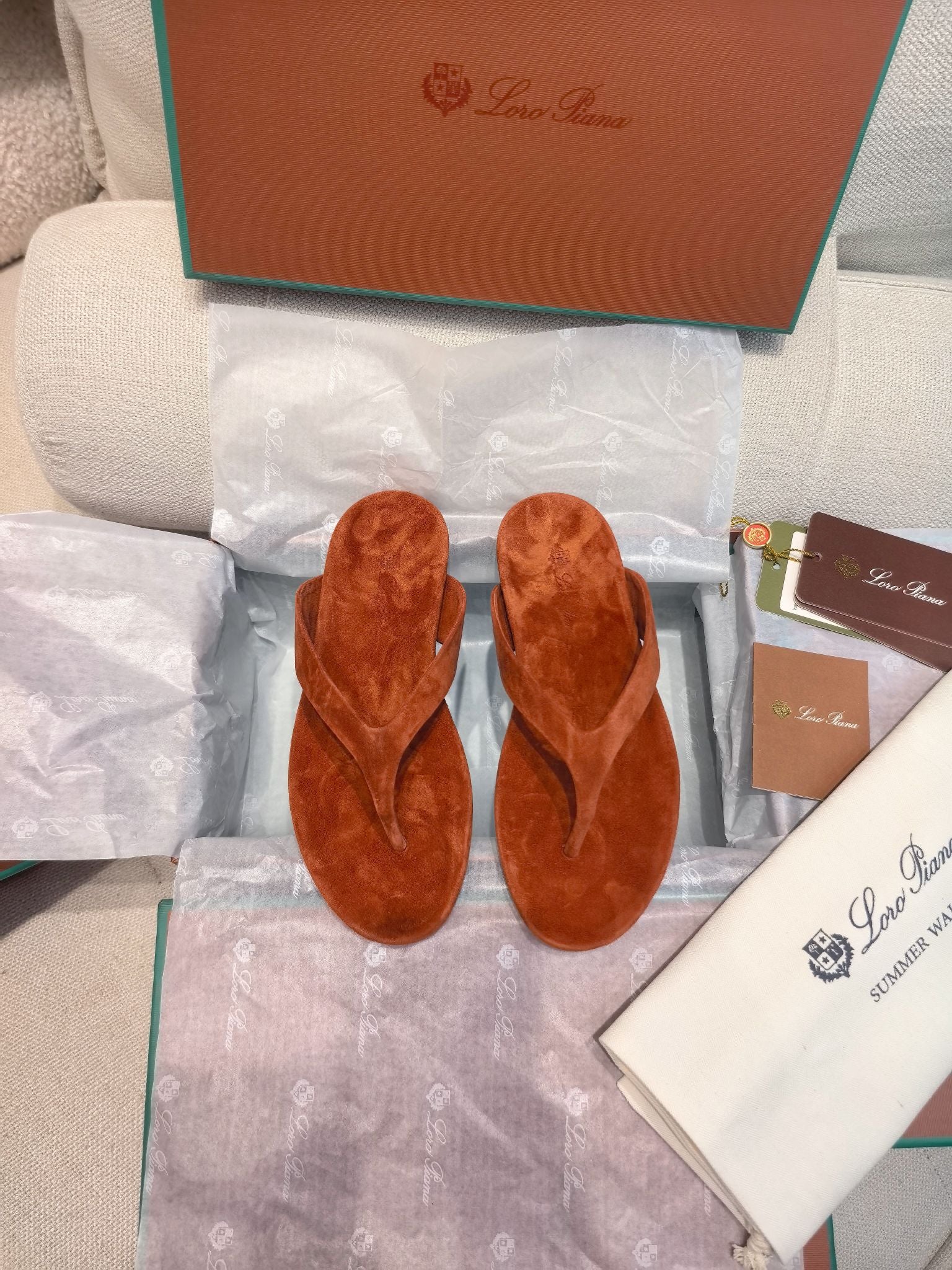 LP Ida Thong Sandal Brown Suede 798915
