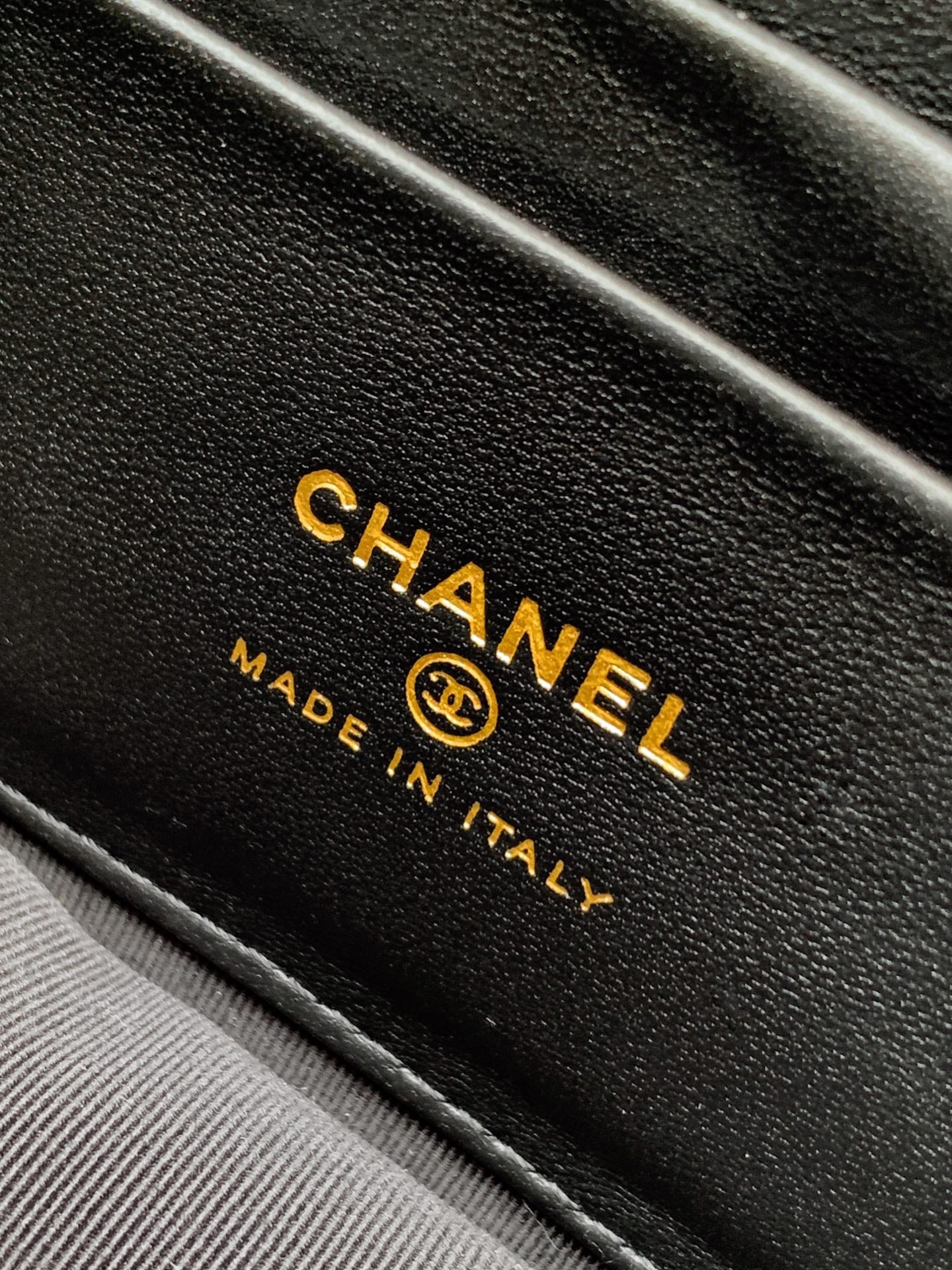 CC Mini Flap Bag 17.5 With Handle Black Tweed