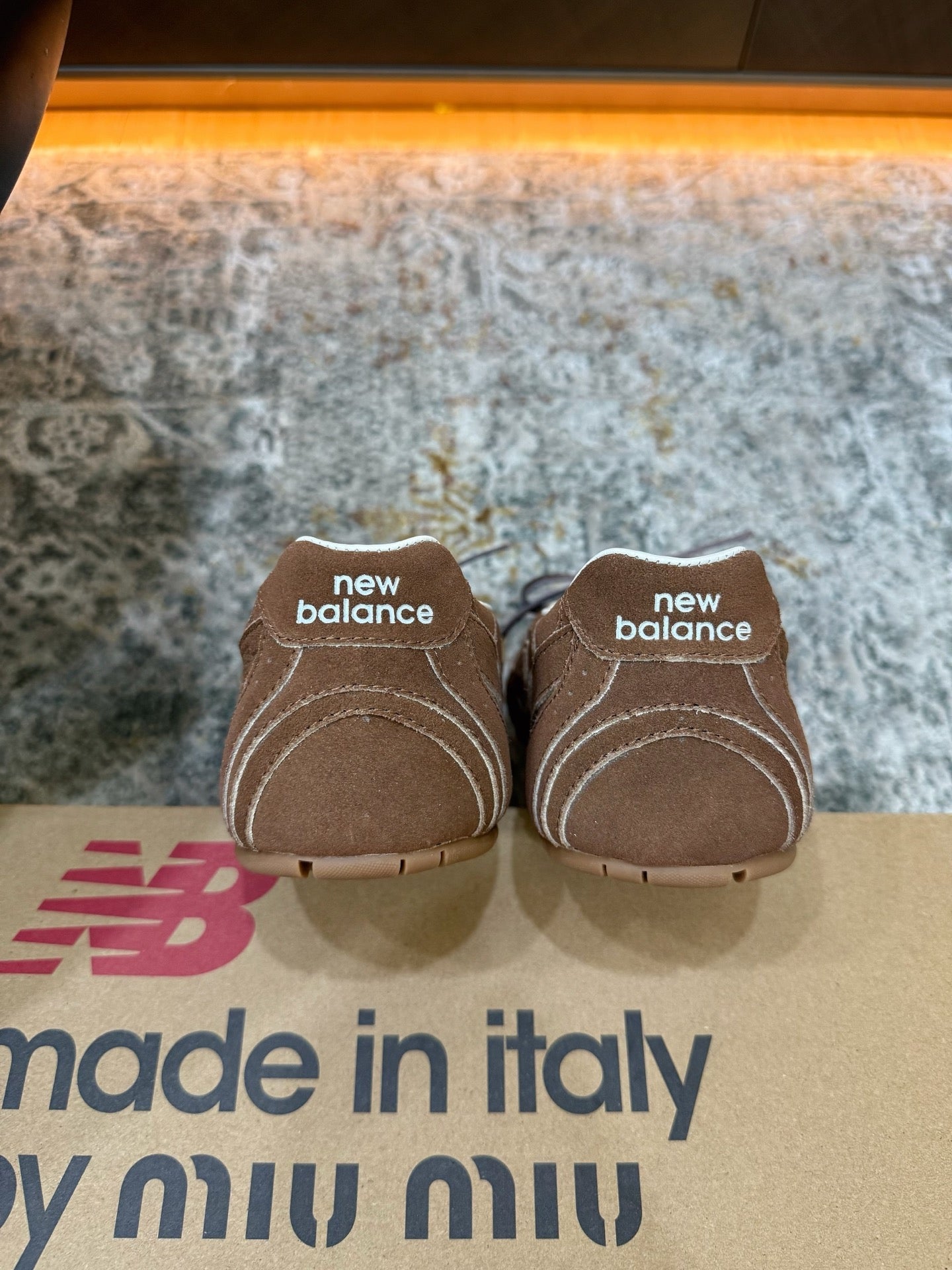 Miu Miu x New Balance 530 SL 26K Sneakers Brown Suede 996355