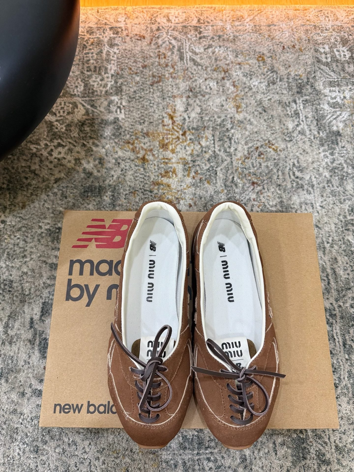 Miu Miu x New Balance 530 SL 26K Sneakers Brown Suede 996355