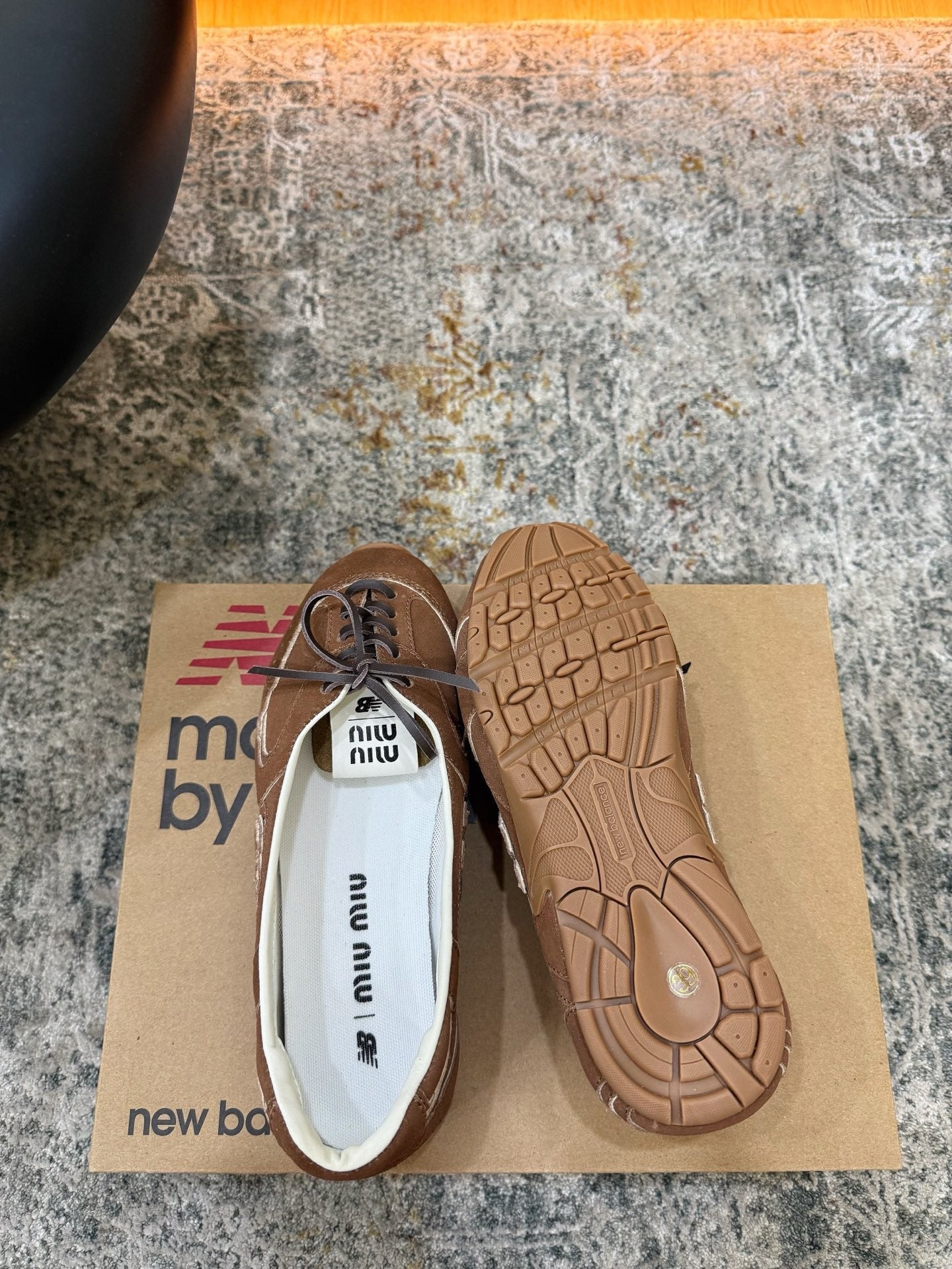 Miu Miu x New Balance 530 SL 26K Sneakers Brown Suede 996355