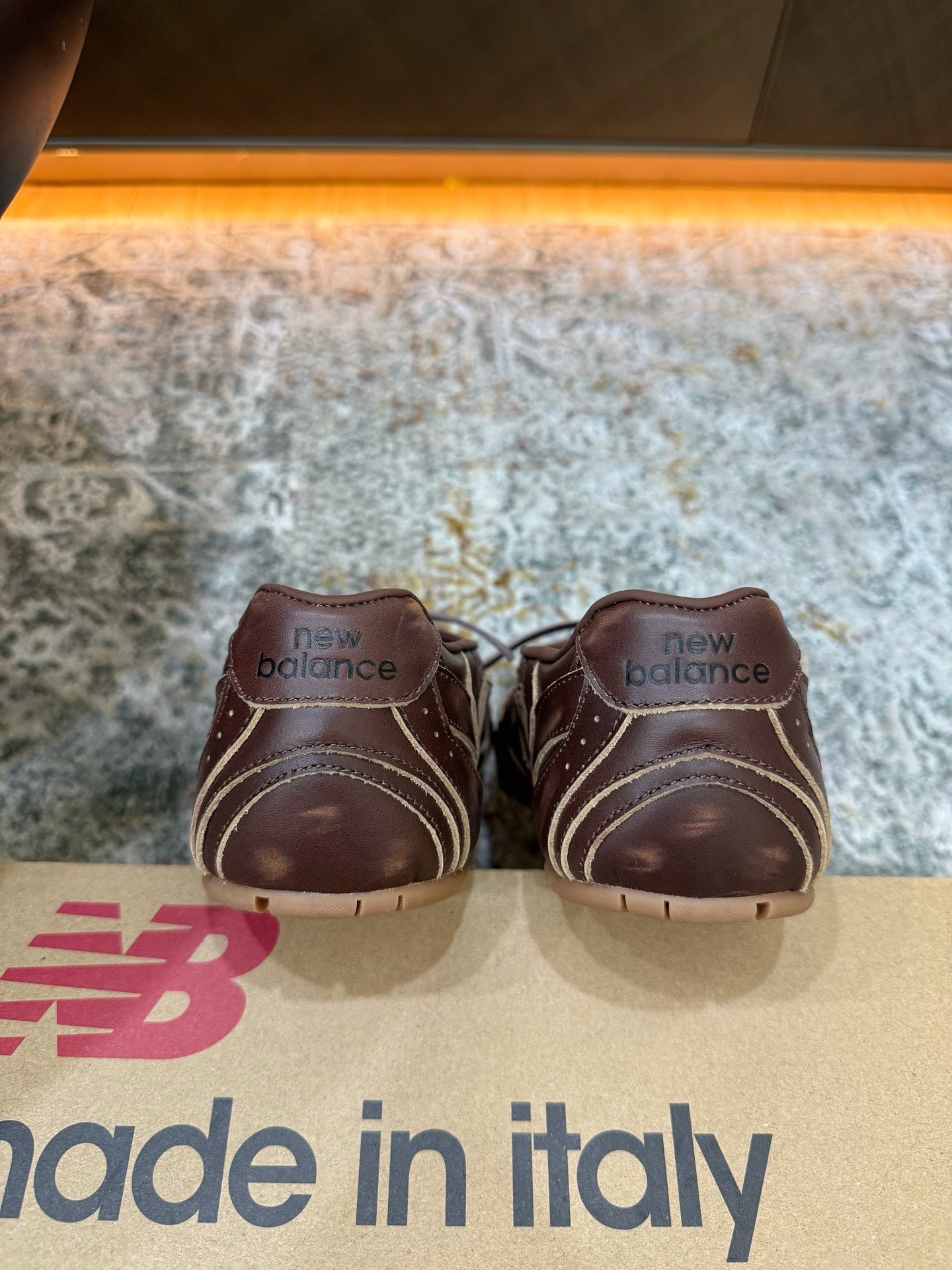 Miu Miu x New Balance 530 SL  26K Sneakers Dark Brown Cowhide Sheepskin  996357