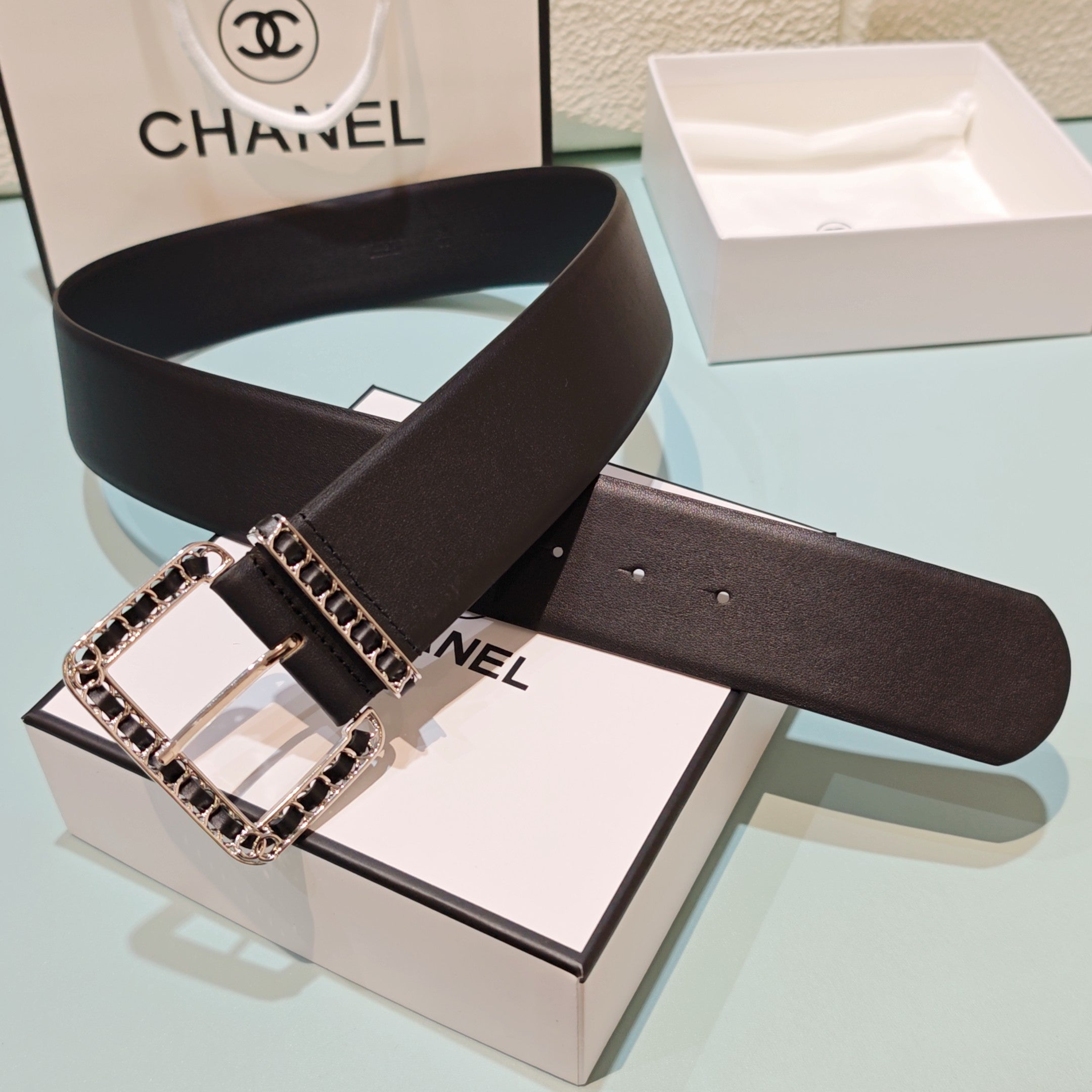 CC Belt 5.0 Prong Buckle Dark Brown Leather 200092