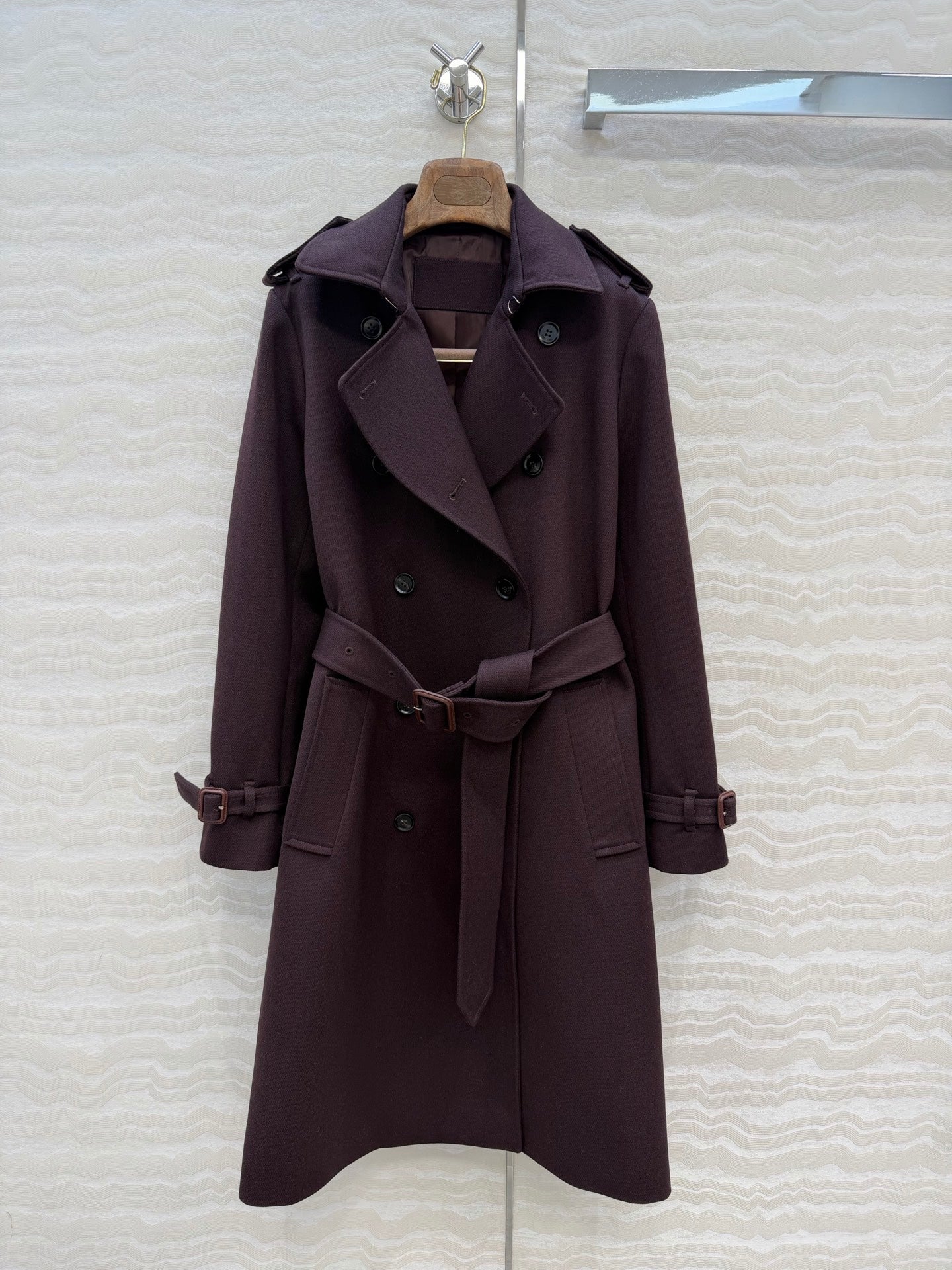 LP Kerril Trench Coat Coffee Wool 343936