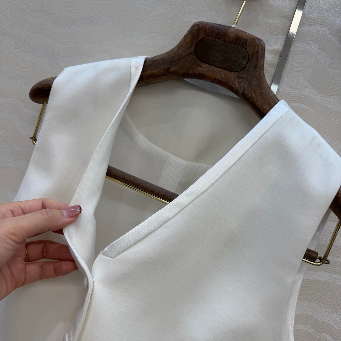 LP 2026 Set Vest & Cropped Pants White Polyester 373542