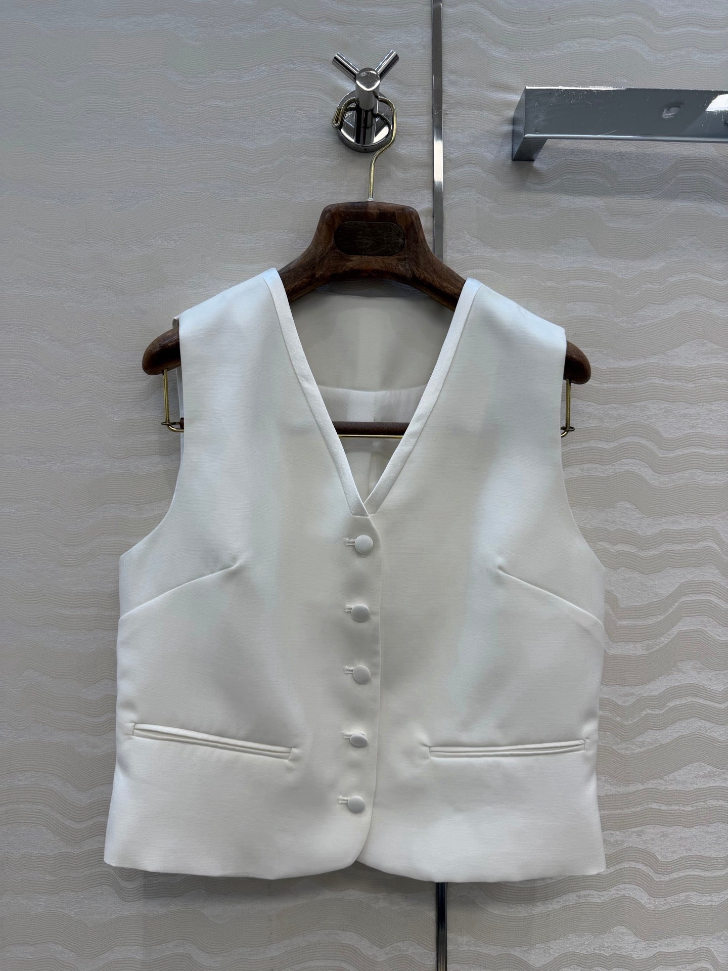 LP 2026 Set Vest & Cropped Pants White Polyester 373542