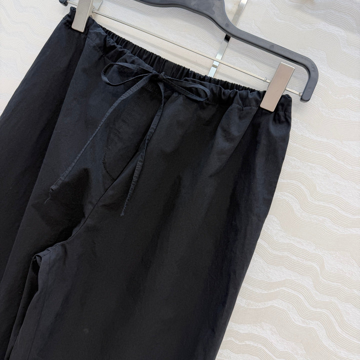 The Row Wide-Leg Trousers Black Cotton 373476