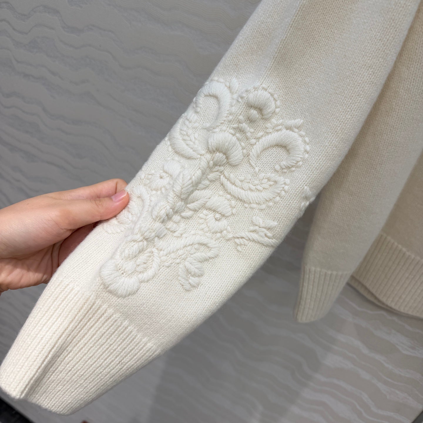 LP 26s Polo Jumper Light Cream Cotton 413069