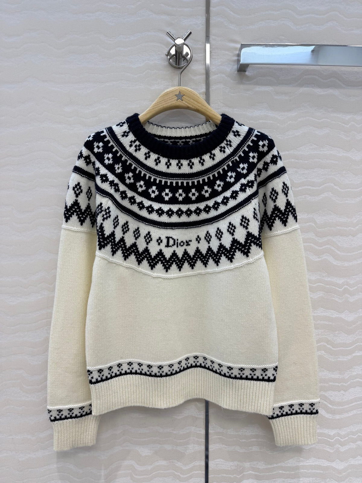 Dior 2026 Sweater Cream Wool Cashmere Knit 435697