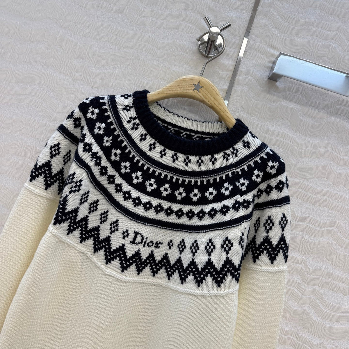 Dior 2026 Sweater Cream Wool Cashmere Knit 435697