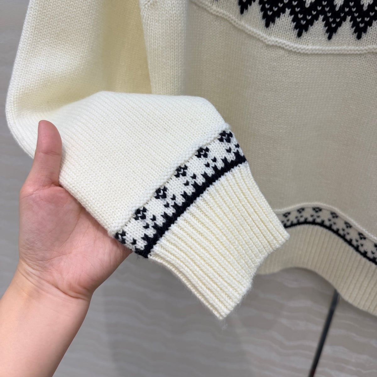 Dior 2026 Sweater Cream Wool Cashmere Knit 435697
