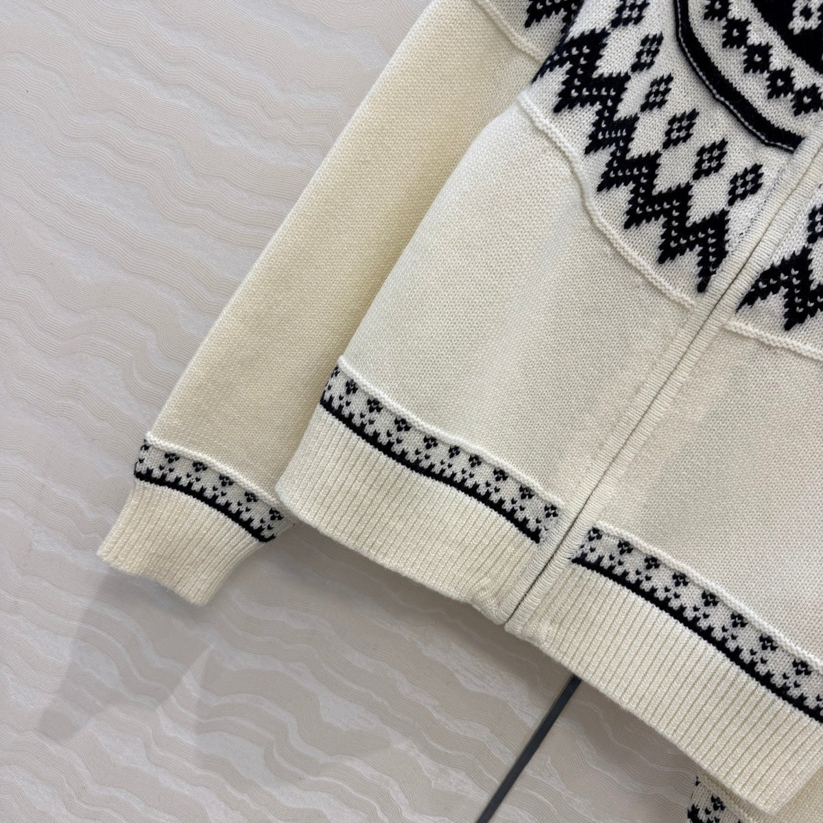 Dior 2026 Cardigan Ecru Wool Cashmere Knit 435701