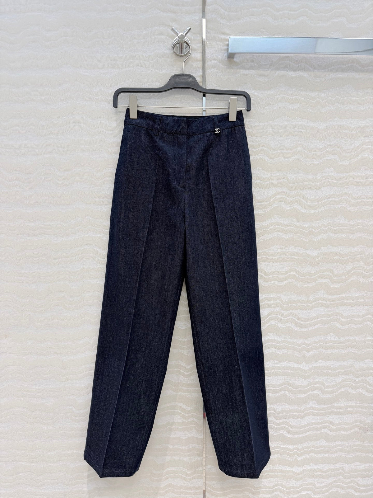 Chanel 2026 Pants Dark Blue Denim Cotton 435686