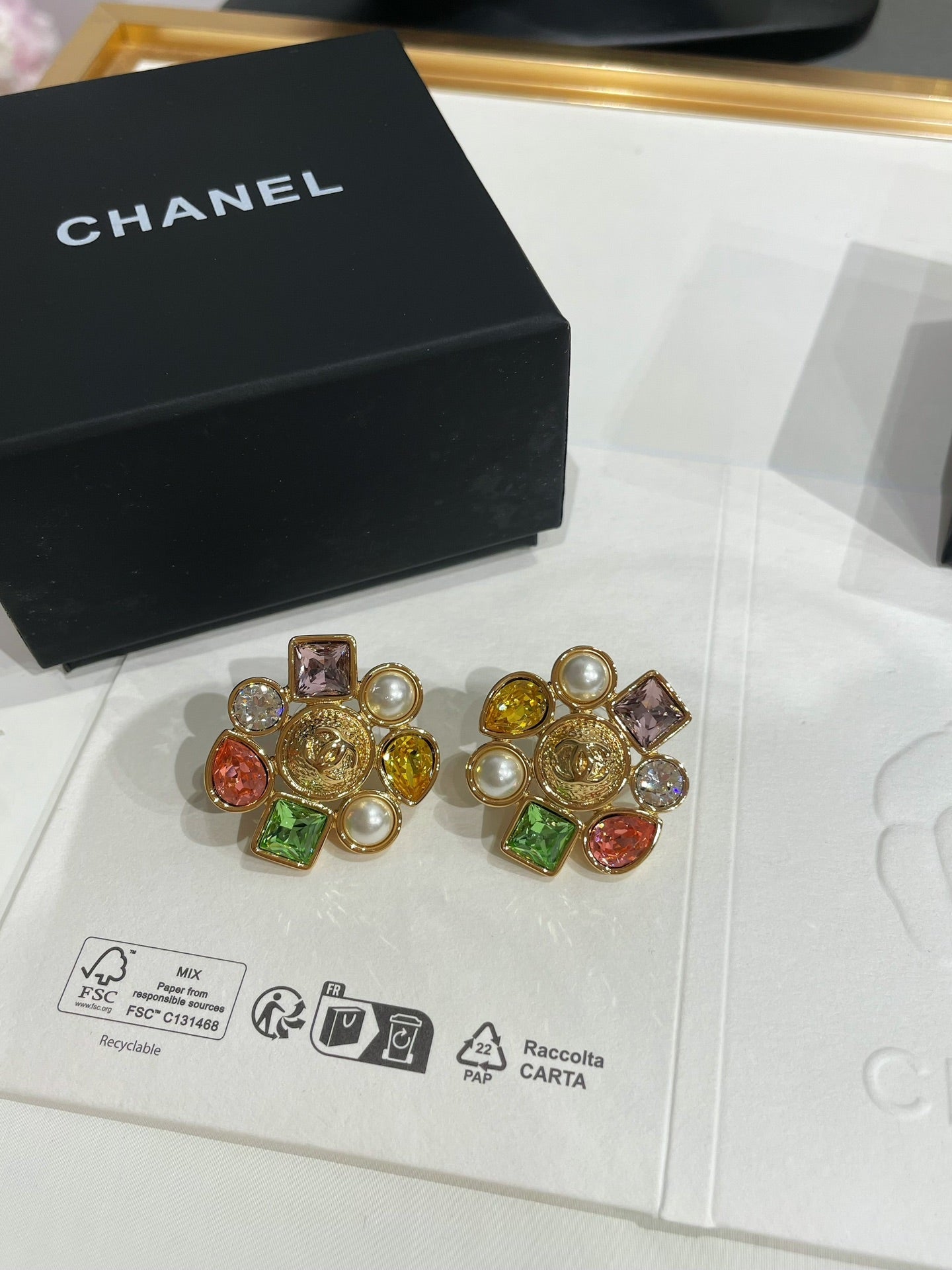 CC 26FW Colored Gold Earrings 023