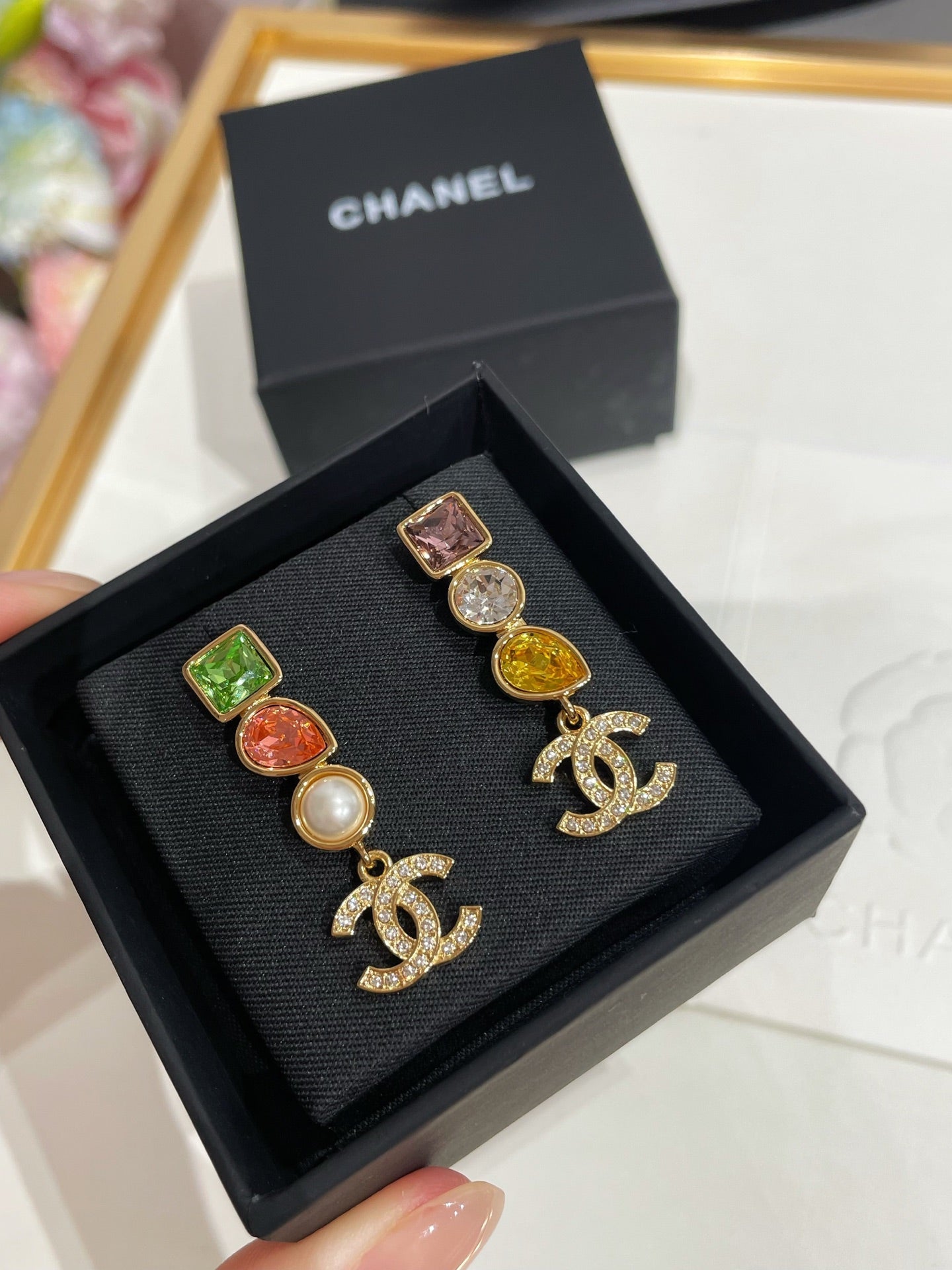 CC 26FW Colored Gold Earrings 022