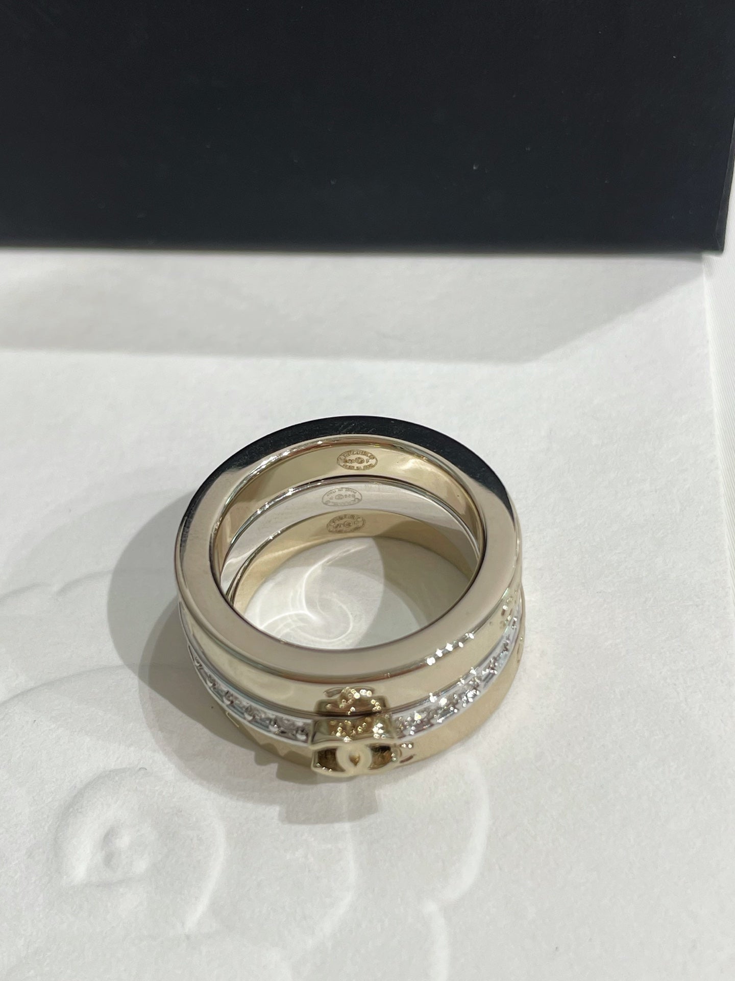 CC 26FW 3 in 1 Light Gold Sliver Rings 008