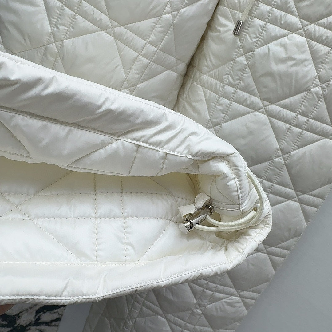 CD 25 Plaid Quilted Clothing Set White Polyester