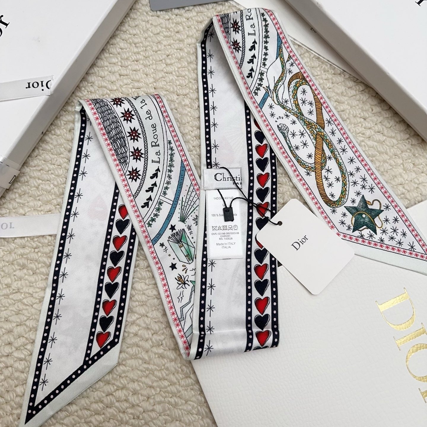 Dior 26s Scarf 86cm In Silk 311739
