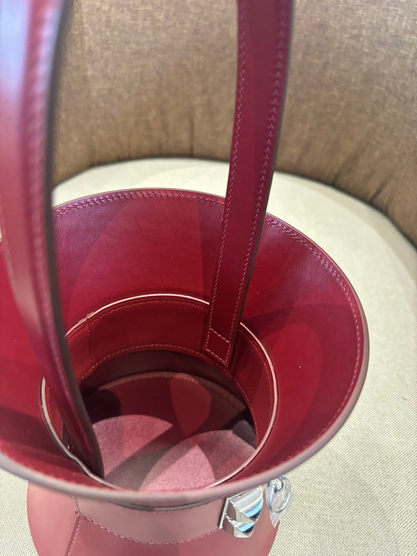 HM Mini Medor Bag Burgundy Epsom Calfskin 269903