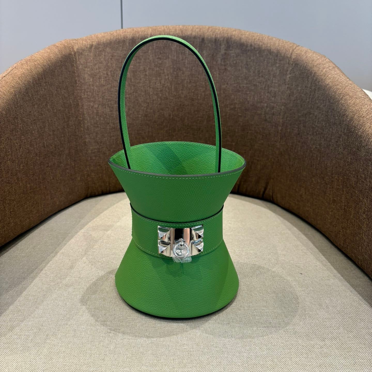 HM Mini Medor Bag Green Epsom Calfskin 269905