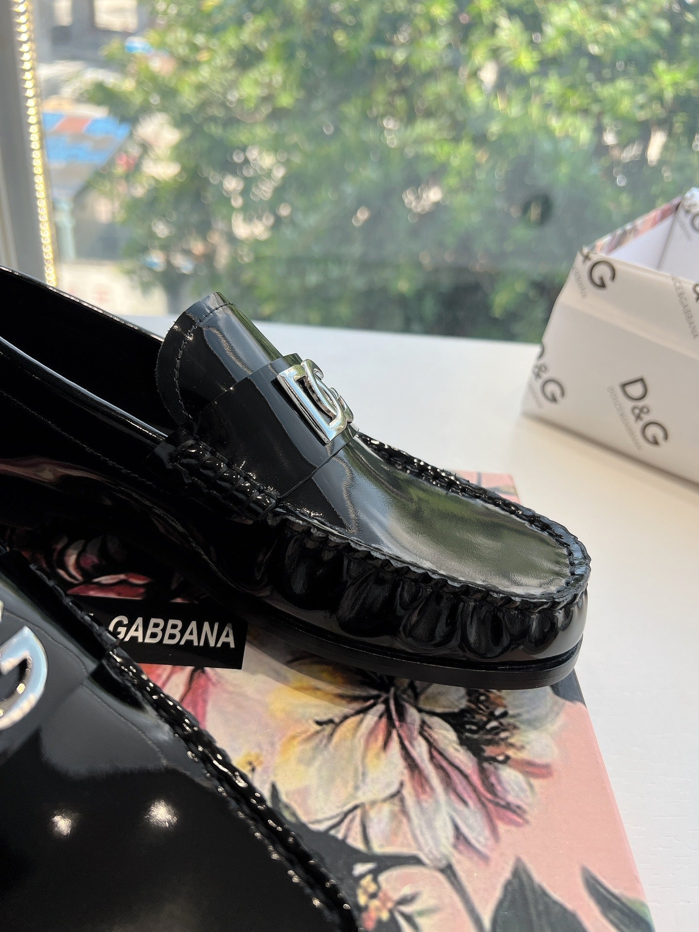DC 25 Mary Jane Loafers Black Sheepskin 116941