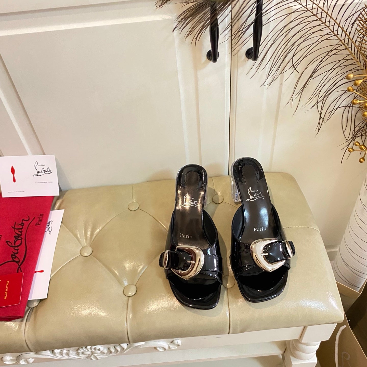 CL 26s Sandal 7cm Black Patent Leather 687812