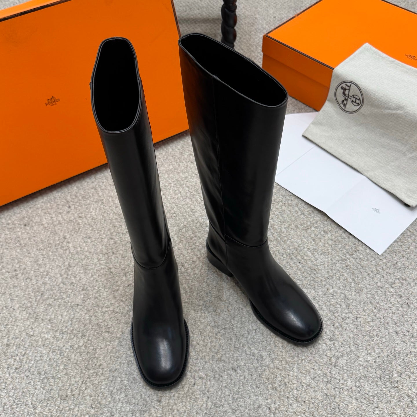 HM Lasso 40 Boot Black Cowhide 523211