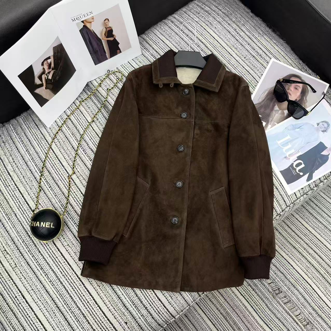 LP Maremma Jacket Coffee Brown Suede 342671