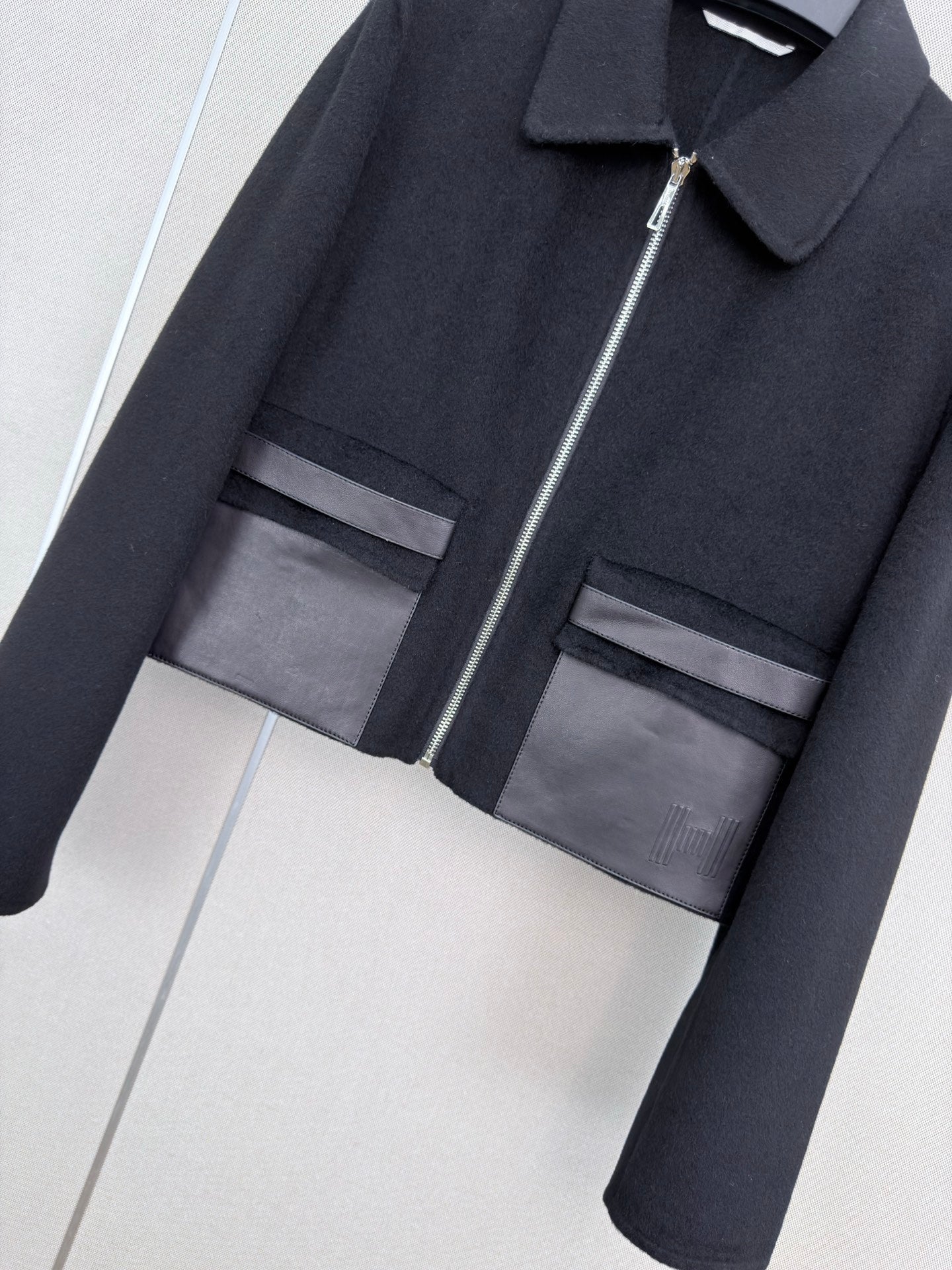 HM 26s Double-Sided Lapel Coat Black Cashmere 407086