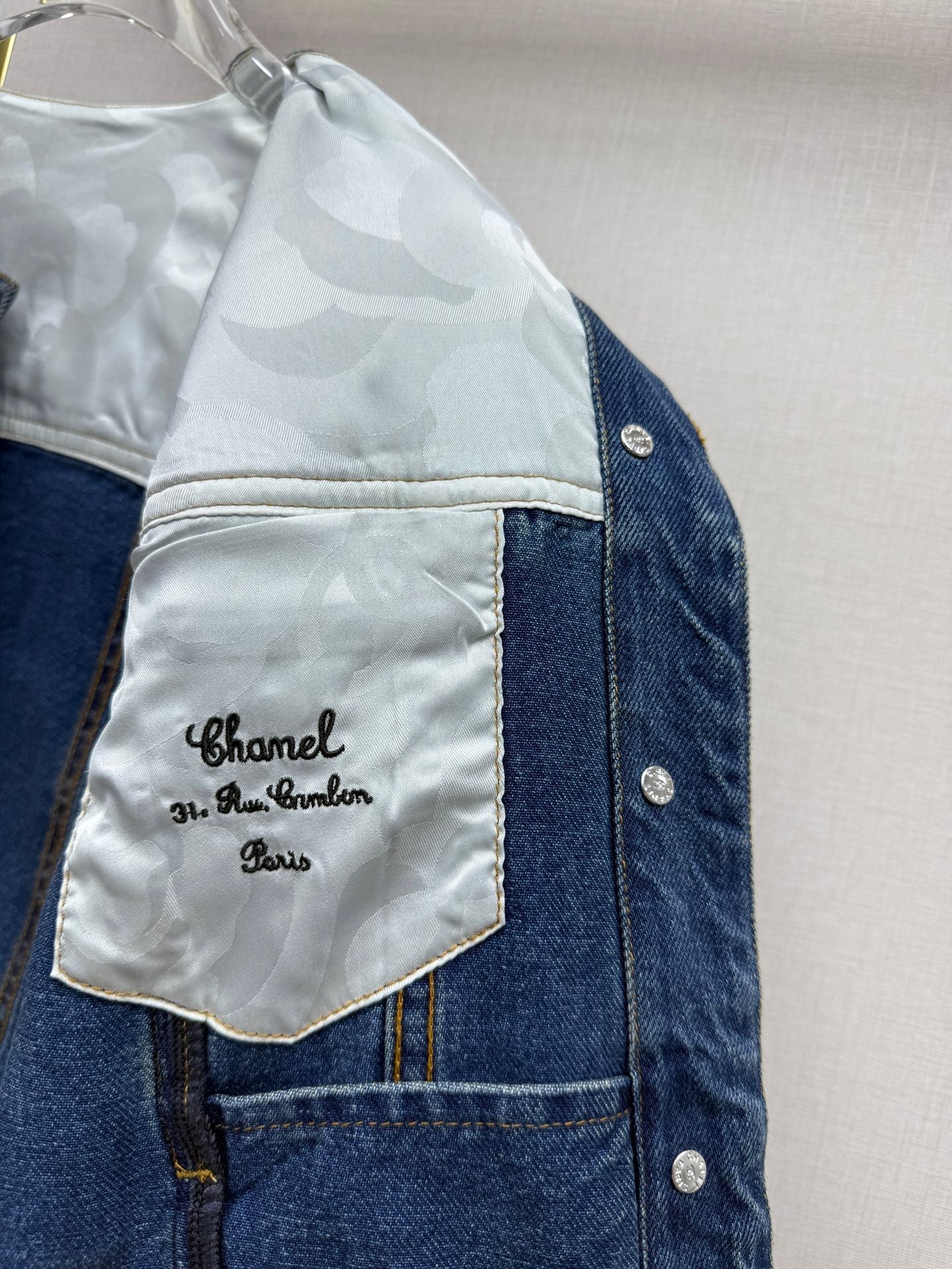 CC 26s Crew Neck Jacket Dark Blue Denim 421831