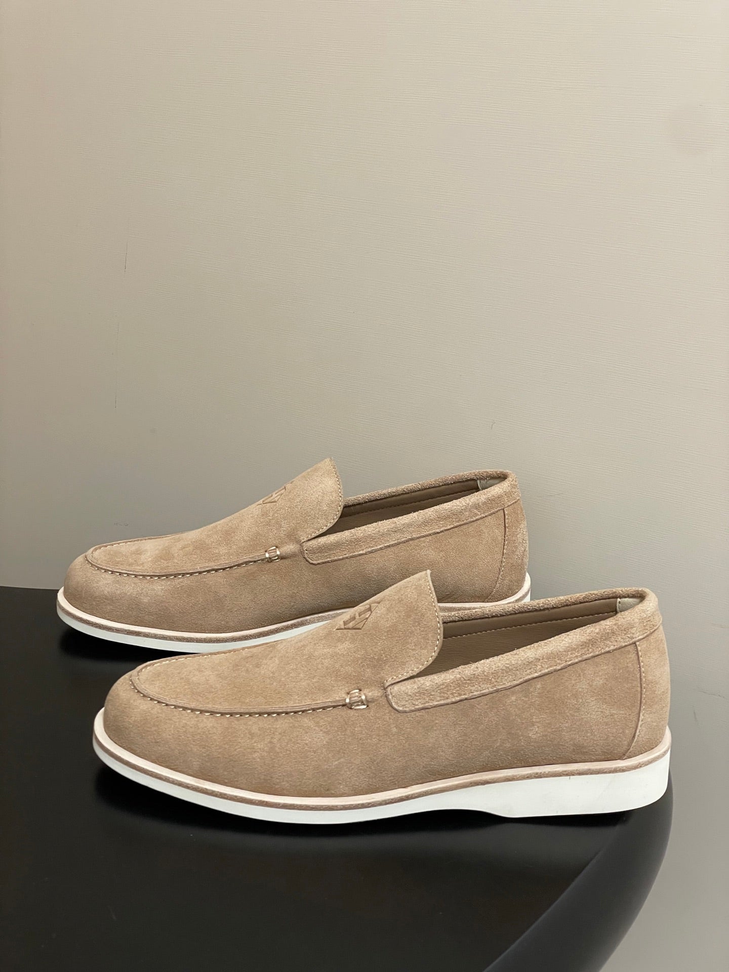 HM Low Loafers Light Khahi Suede 593664