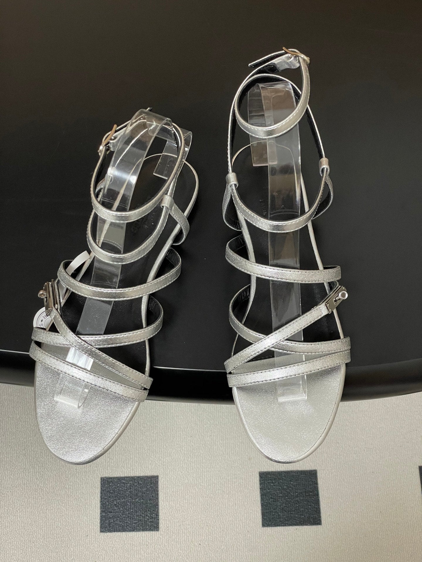 HM Lullaby Sandals Sliver Calfskin 593787