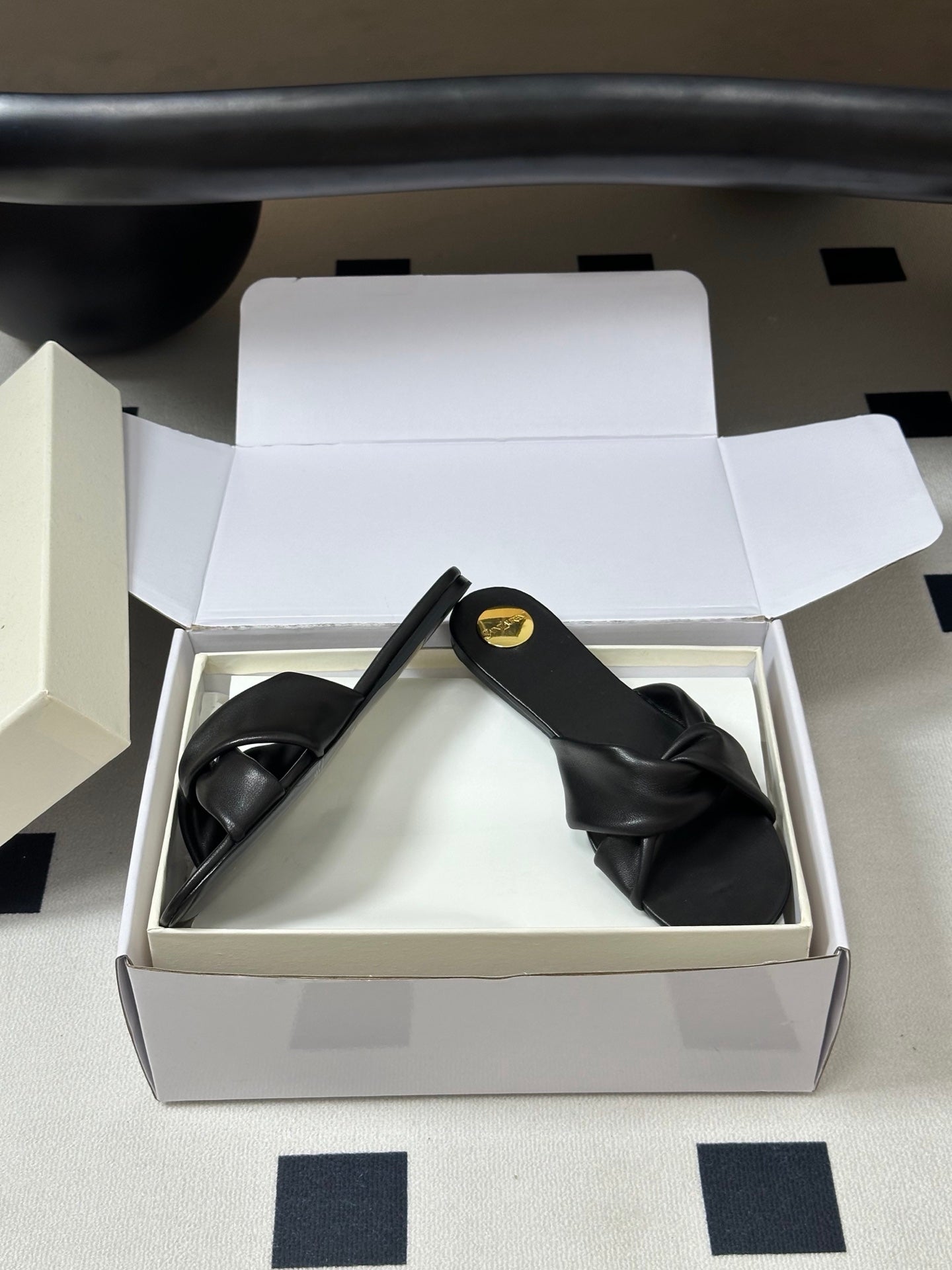 YSL Franciane Mules Black Cowhide 835168