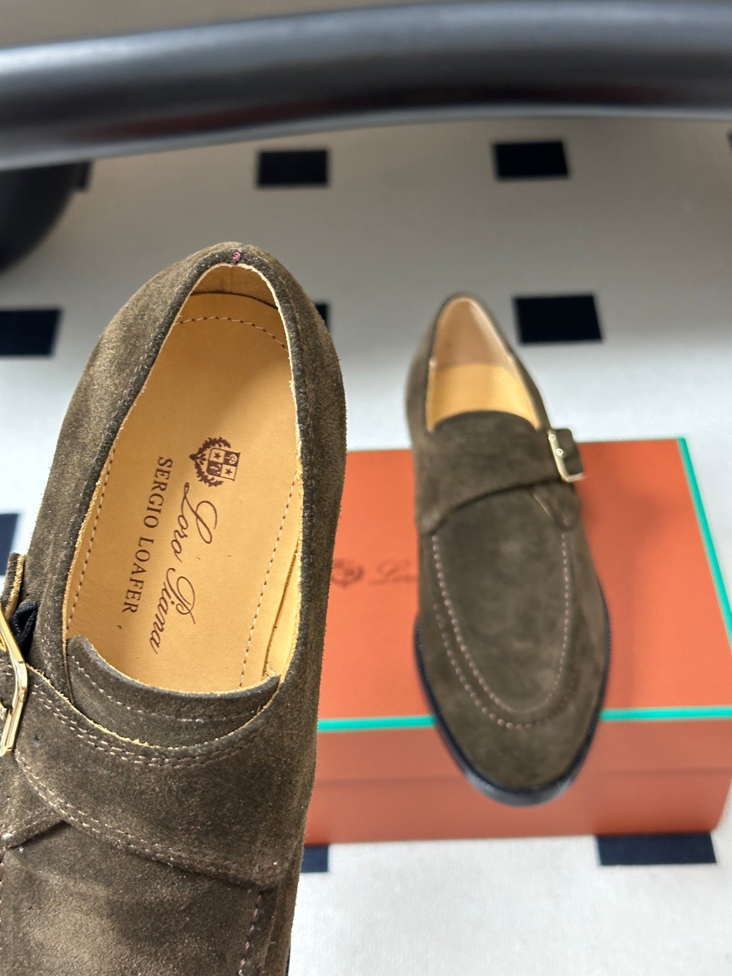 LP Sergio Loafer Olive Suede 903164