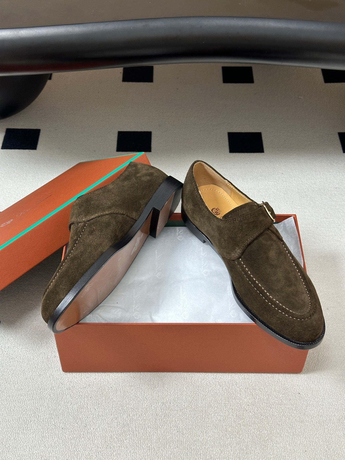 LP Sergio Loafer Olive Suede 903164