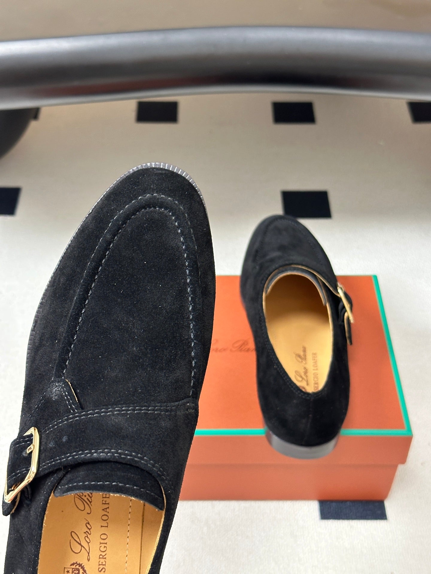 LP Sergio Loafer Black Suede 903166