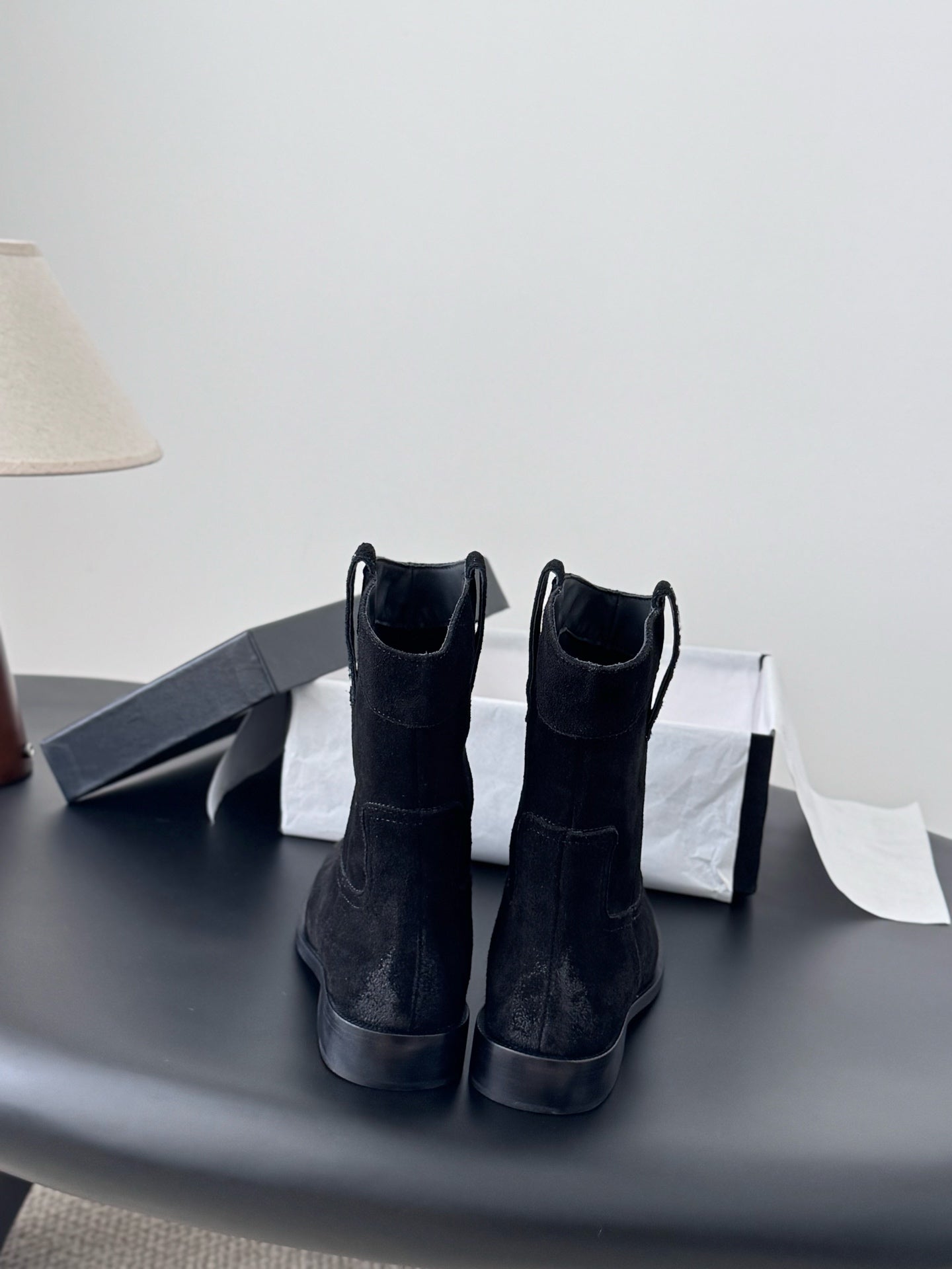 CC 25A Métiers d'Art Ankle  Boots Black Suede 540758