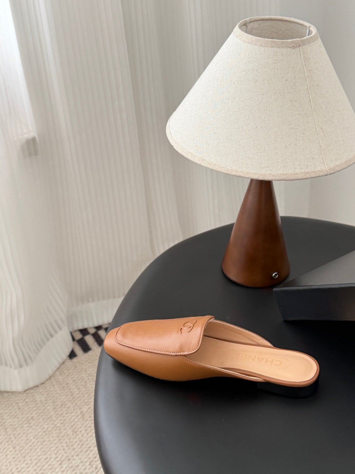 CC 26SS Loafers Mule Beige Lambskin 670819