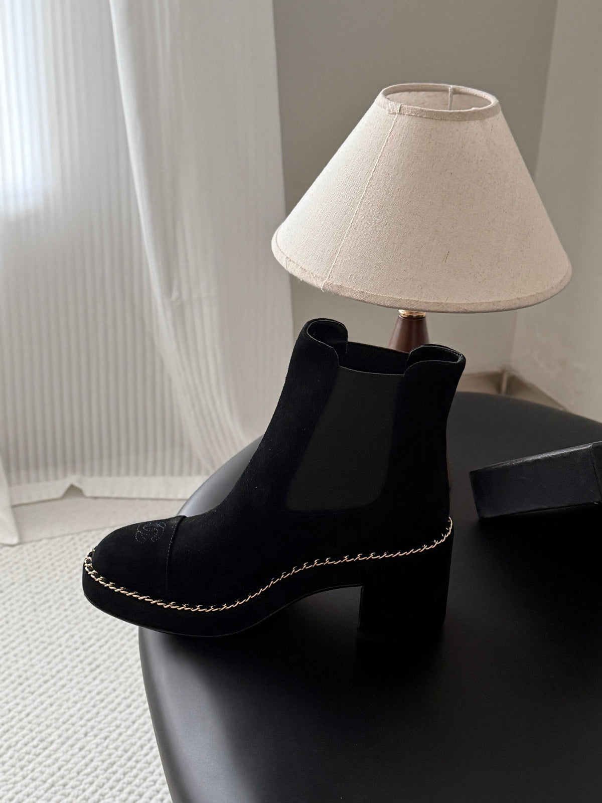 CC 26s Chelsea Ankle Boots Black Suede 122415