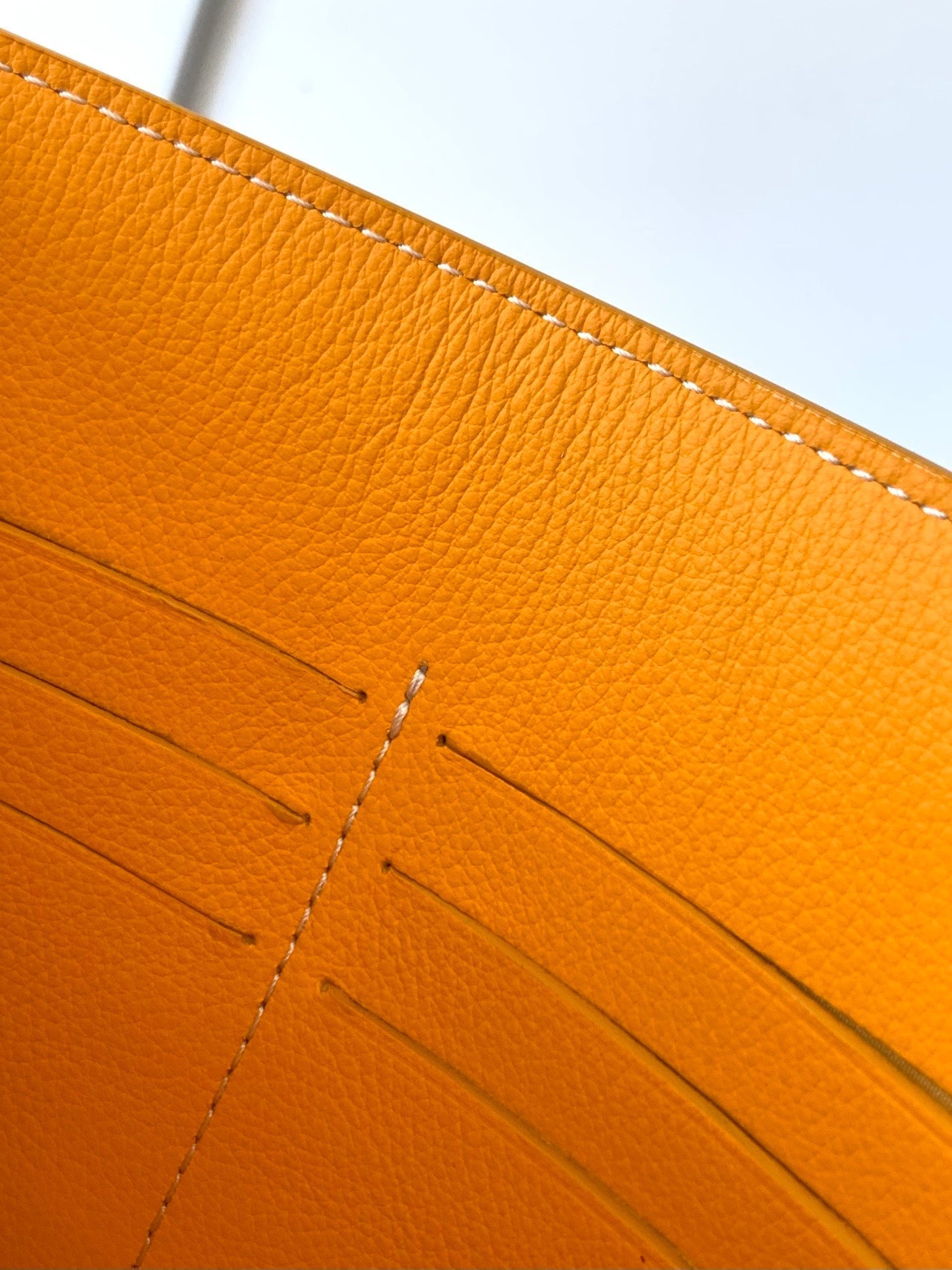 CHYPRE WALLET-POUCH 21 IN YELLOW GOYARDINE CANVAS AND CALFSKIN